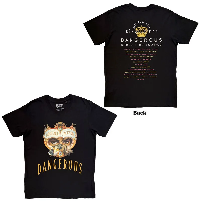 Michael Jackson - Dangerous World Tour (Back Print) (tričko)