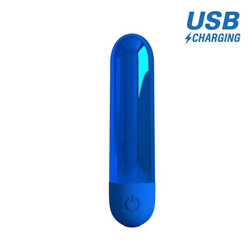 Pretty Love Kiwi Rechargeable Bullet Vibrator Blue