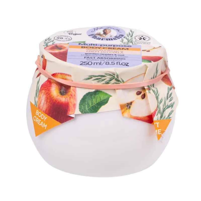 Mama Pharmelia Telový krém s jablkami zo záhrady a ovsom - 250 ml -