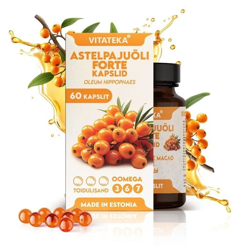 Vitateka Rakytníkový olej Forte – 60 kapsúl –