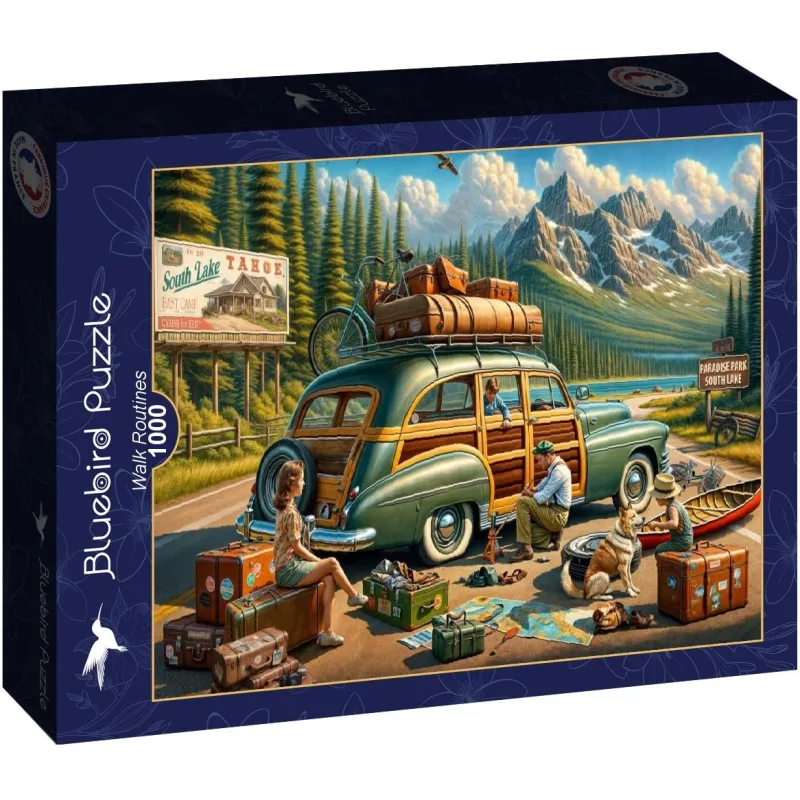 Puzzle Bluebird 1000 dielikov Prípravy na výlet pri jazere