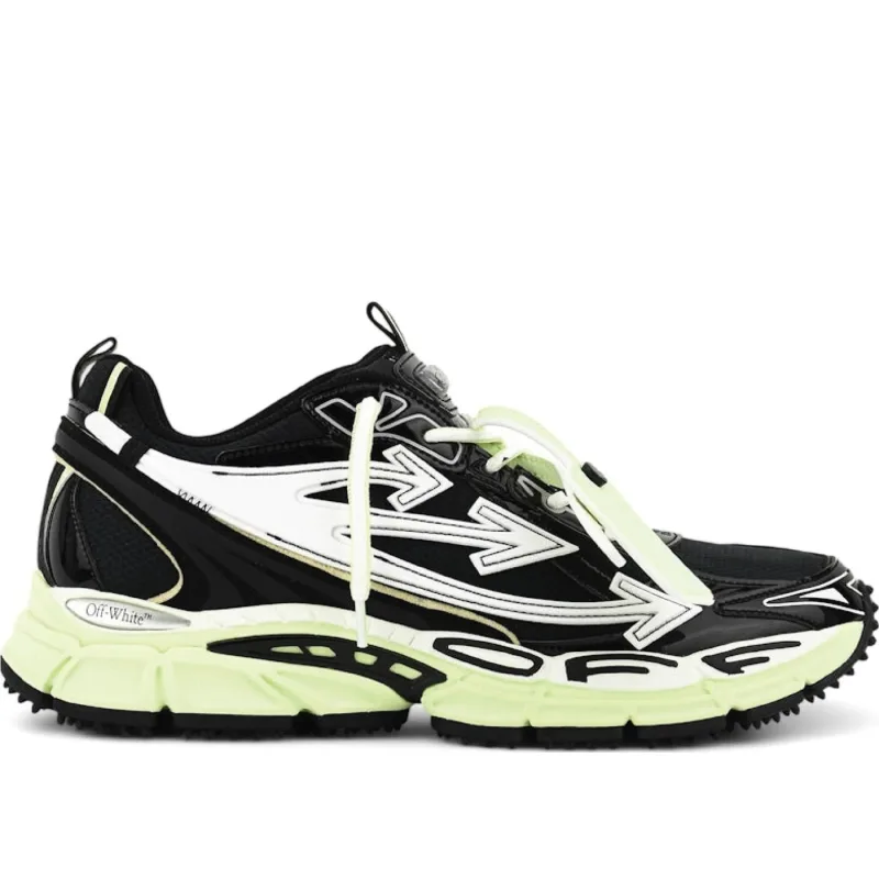 Off White Be Right Back Black Lime - 45