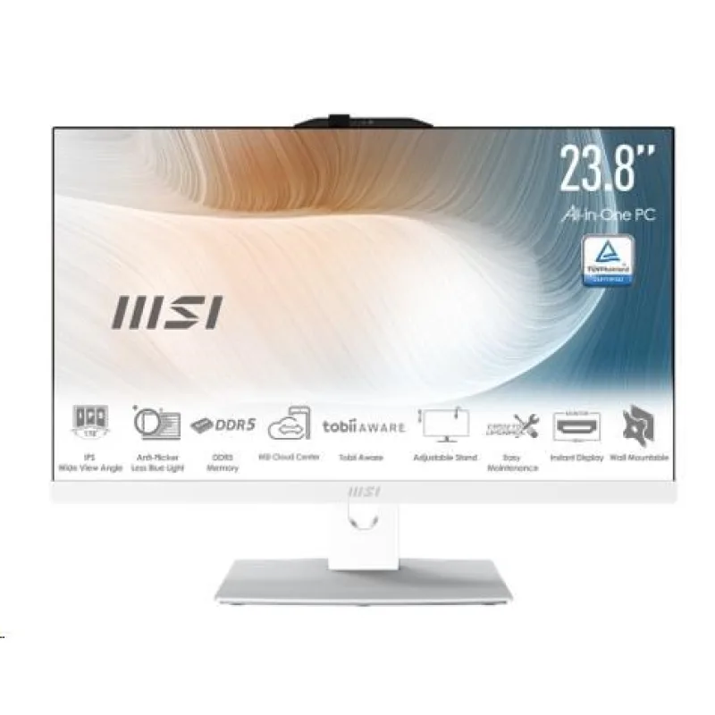 MSI PC AiO Modern AM242P 1M-2089XEU, Core 5 120U, 23.8 FHD, Anti-Glare…