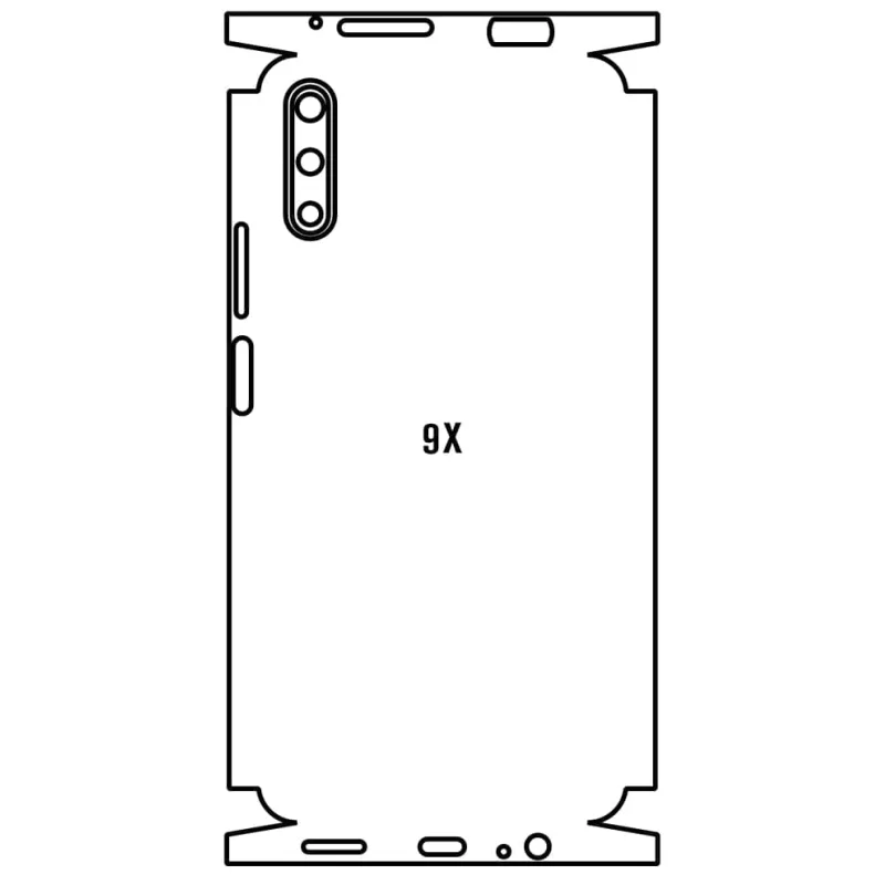 Sunshine Honor 9X Zadná Hydrogél ochranná fólia Strih: Zadná časť a rám 1, Typ fólie: Číra