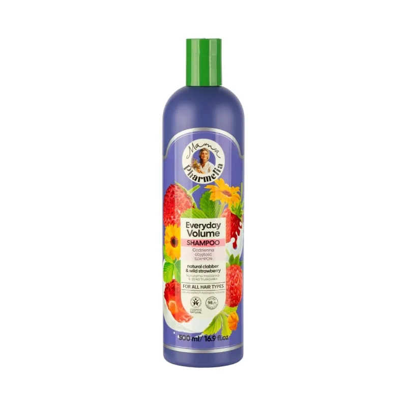 Mama Pharmelia Šampón pre každodenný objem s kyslým mliekom a lesnou jahodou - 500 ml -