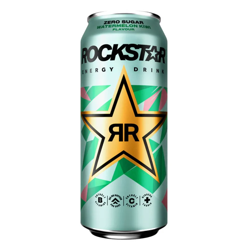 Rockstar Watermelon Kiwi 500ml