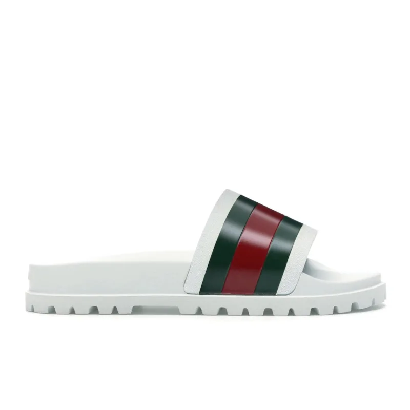 Gucci Web Slide Sandal White - 40