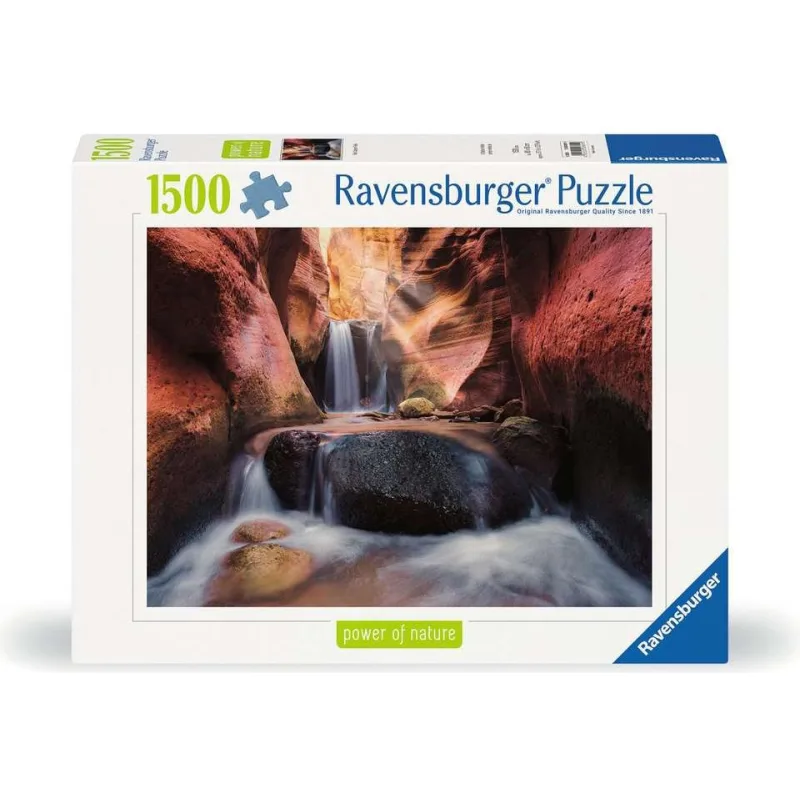 Puzzle Ravensburger 1500 dielikov Power of Nature: Vodopád v Červenom kaňone, Utah, USA