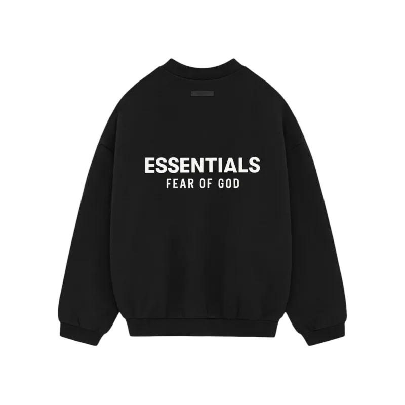 Fear of God Essentials Fleece Crewneck (FW24) Black - L