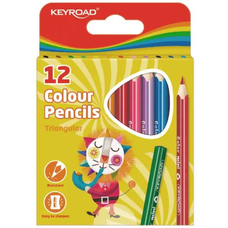 Farbičky KEYROAD Mini, 12 farieb