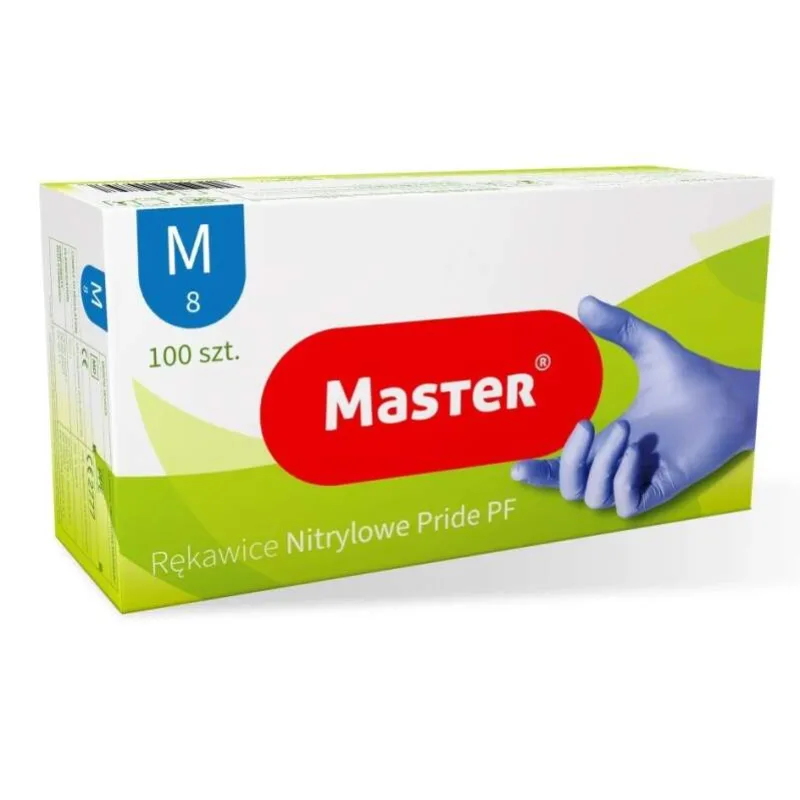 Nitrilové rukavice Master - modré - 100 ks - veľ. M