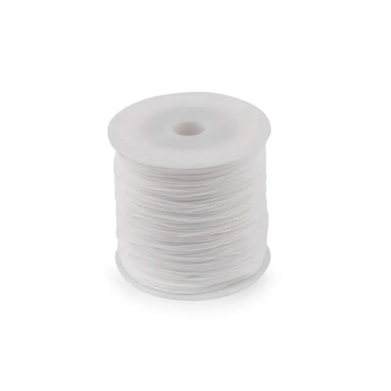 Polyesterová šnúrka PES 0,8 mm - biela