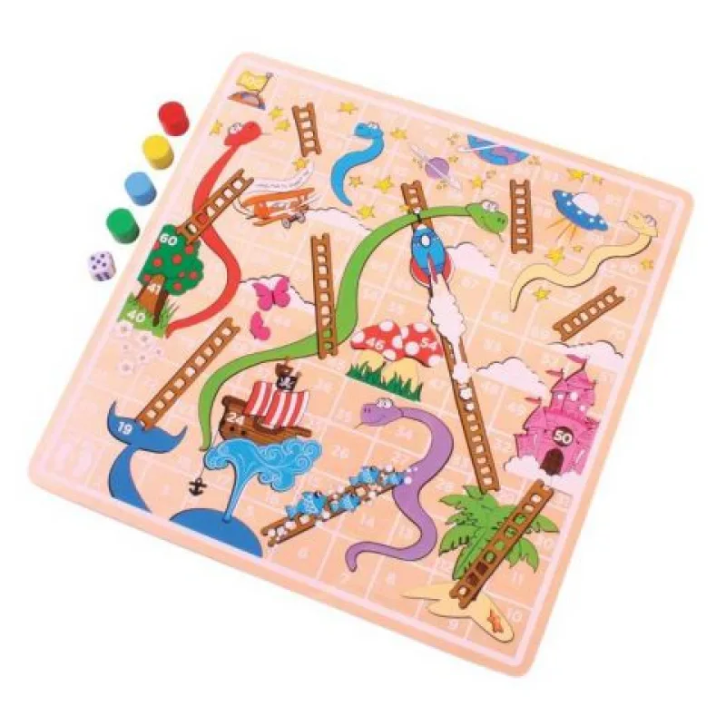 Bigjigs Toys Bigjigs Toys Žebříky a hadi poškozený obal