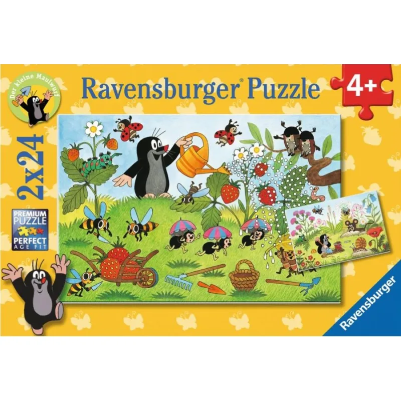 Ravensburger Puzzle Krtko v záhradke 2x24 dielikov