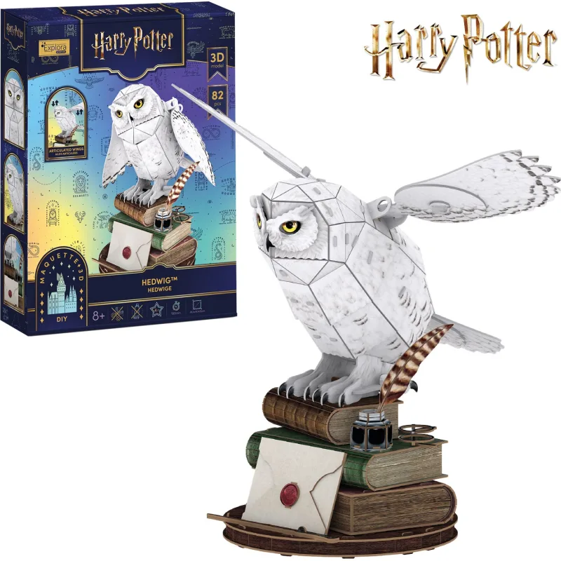 3D puzzle CubicFun Harry Potter: Sova Hedviga 82 dielikov
