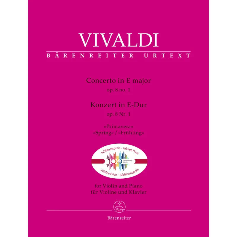 Bärenreiter Koncert in E dur op.8 č.1