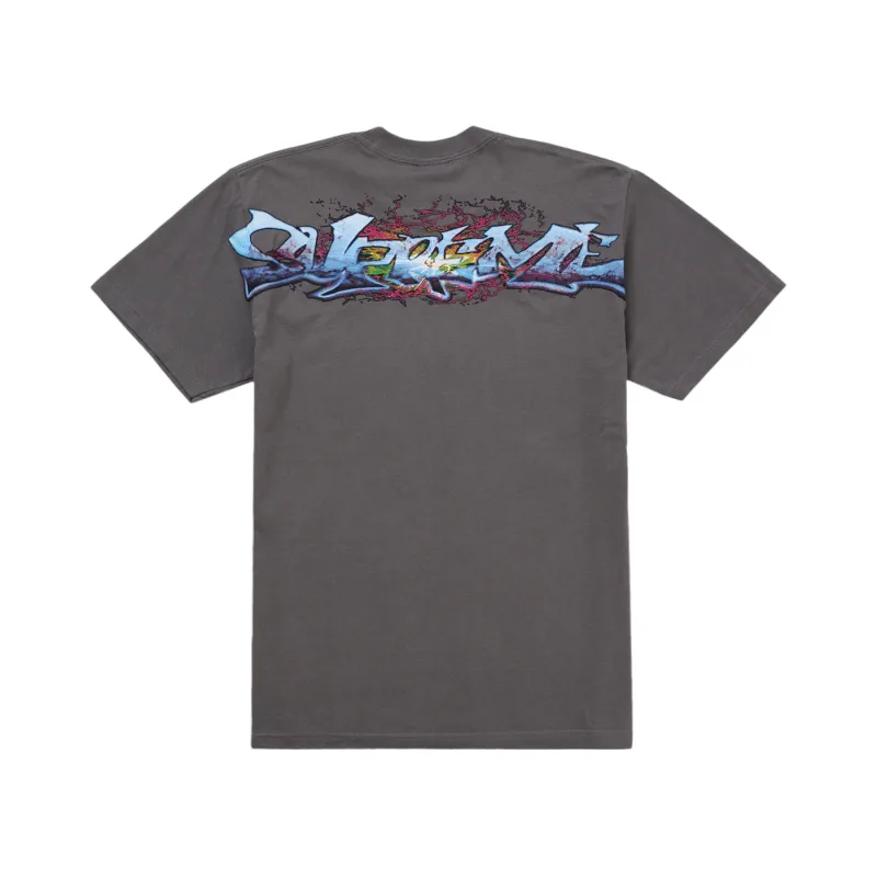Supreme Tag Tee Charcoal Grey - XL