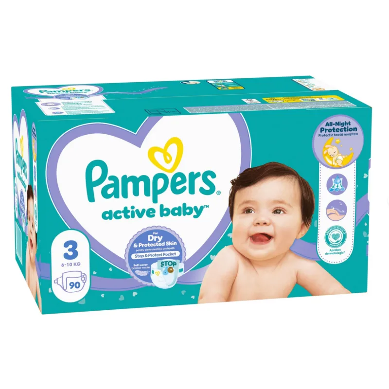 Pampers Active Baby 3 90 ks