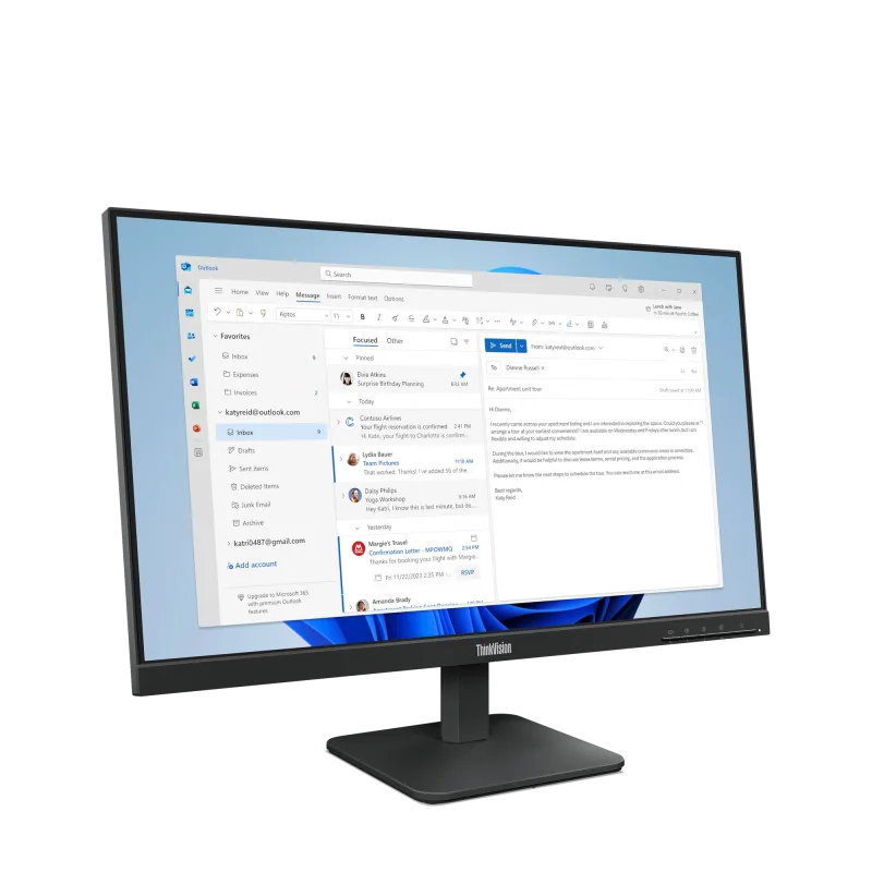 Lenovo ThinkVision/S24e-4e/23,8"/IPS/FHD/100Hz/4ms/Černá/3R 64B5KAT1EU