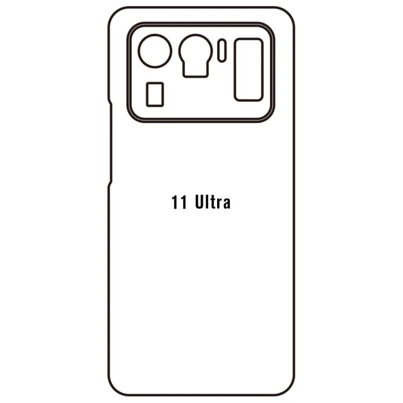 Sunshine Xiaomi 11 Ultra Zadná Hydrogél ochranná fólia Strih: Zadná časť 2, Typ fólie: Číra