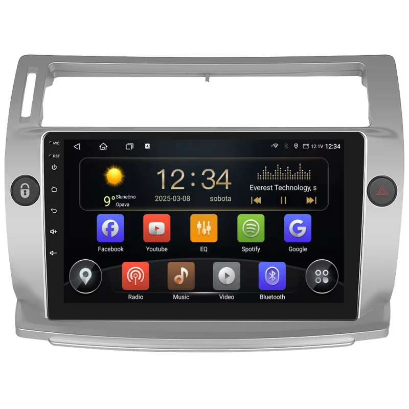 Isudar 2DIN autorádio T72-IEV210 Android, Citroen C4 I T72-UN04M/A7186