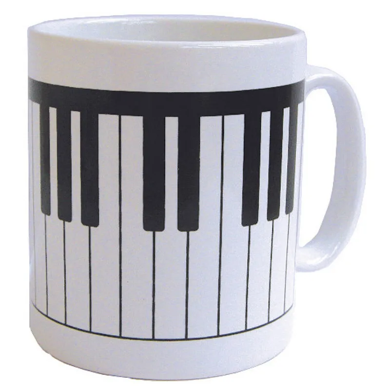 Music Gift Company Hrnek - klaviatura (bílý)