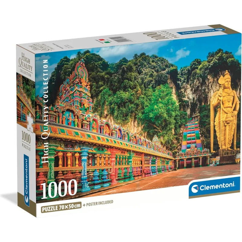 Puzzle Clementoni 1000 dielikov Maľované jaskyne Batu, Malajzia