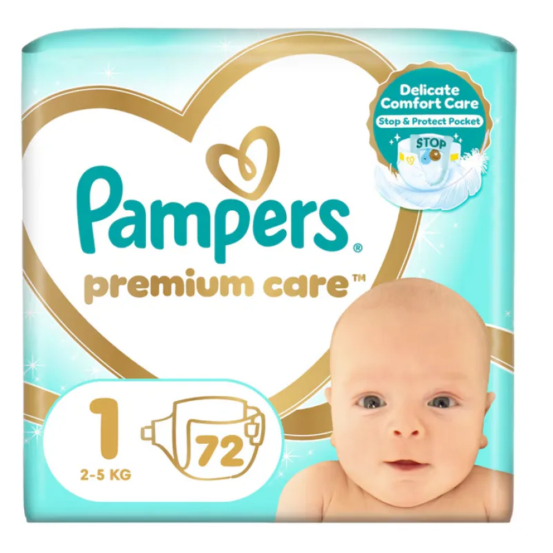 PAMPERS Premium Care 1 72ks