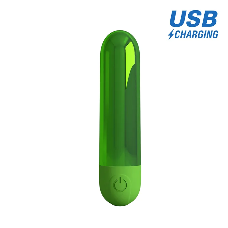Pretty Love Kiwi Rechargeable Bullet Vibrator Green
