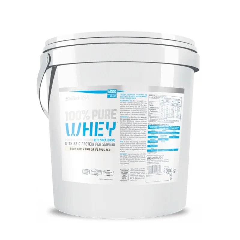 100% Pure Whey 4000 g - BioTech USA Príchuť: Jahoda