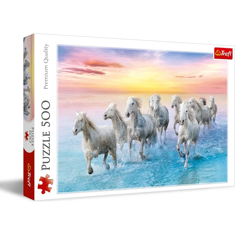 Trefl Puzzle Stádo bežiacich belušov 500 dielikov