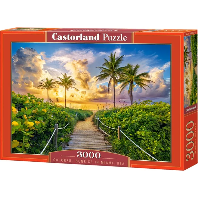 Castorland Puzzle Západ slnka v Miami, USA 3000 dielikov