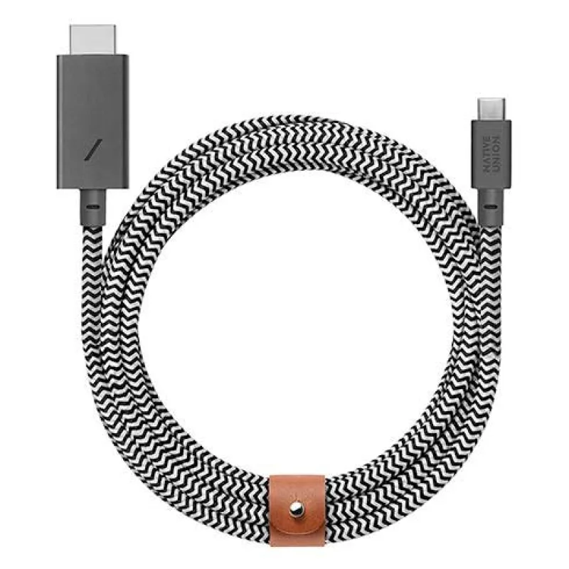 Native Union kábel Belt Cable USB-C to HDMI 3m - Zebra