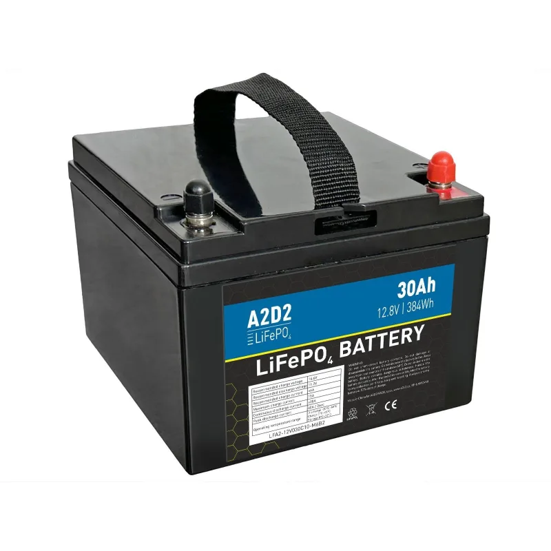 AVACOM A2D2 Baterie pro LiFePO4 12, 8V 30Ah M6 LFA2-12V030C10-M6B2