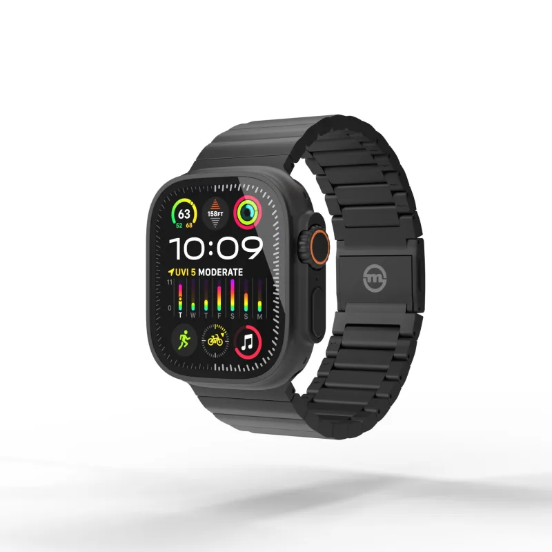Mobile Origin remienok Titanium Band pre Apple Watch Ultra - Black Titanium