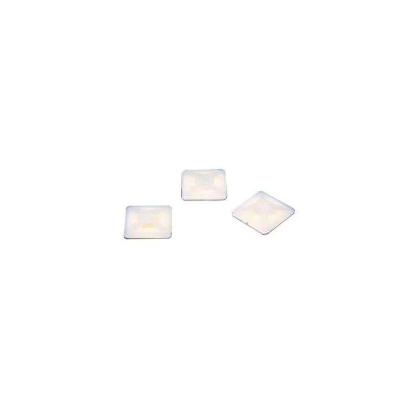 Fixapart CTMB 01 - samolepící příchytka pro stahovací pásky 3.6mm, 19x19mm, bílá (CTMB 01)