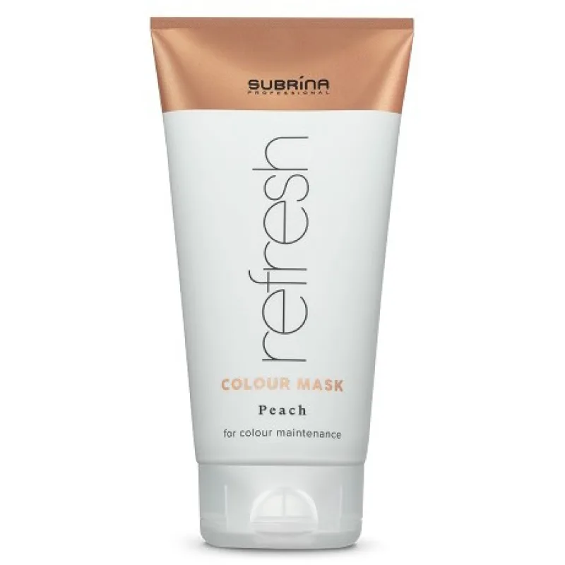 SUBRÍNA Refresh Colour Mask Peach 150ml - vyživujúca farbiaci maska na vlasy - broskyňová