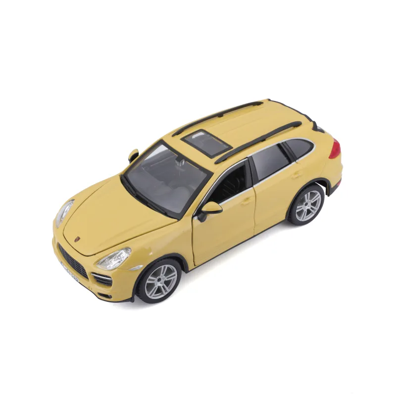 Bburago - Autá HOBBY, Porsche Cayenne Turbo, žltá, 1:24