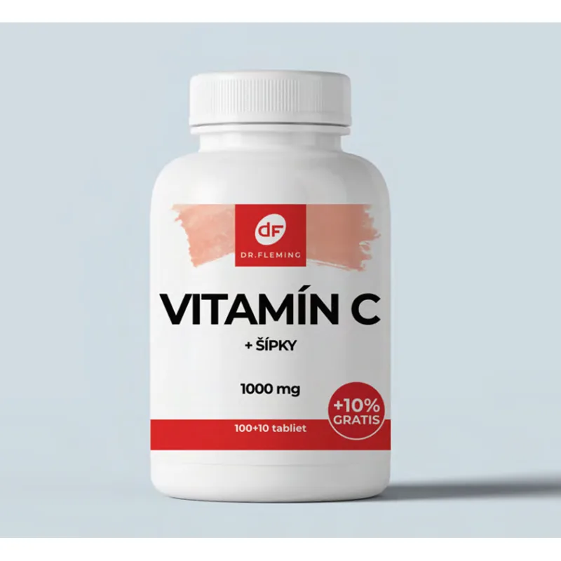 Dr. Fleming Vitamín C 1000 + Šípky - 110 tabliet -