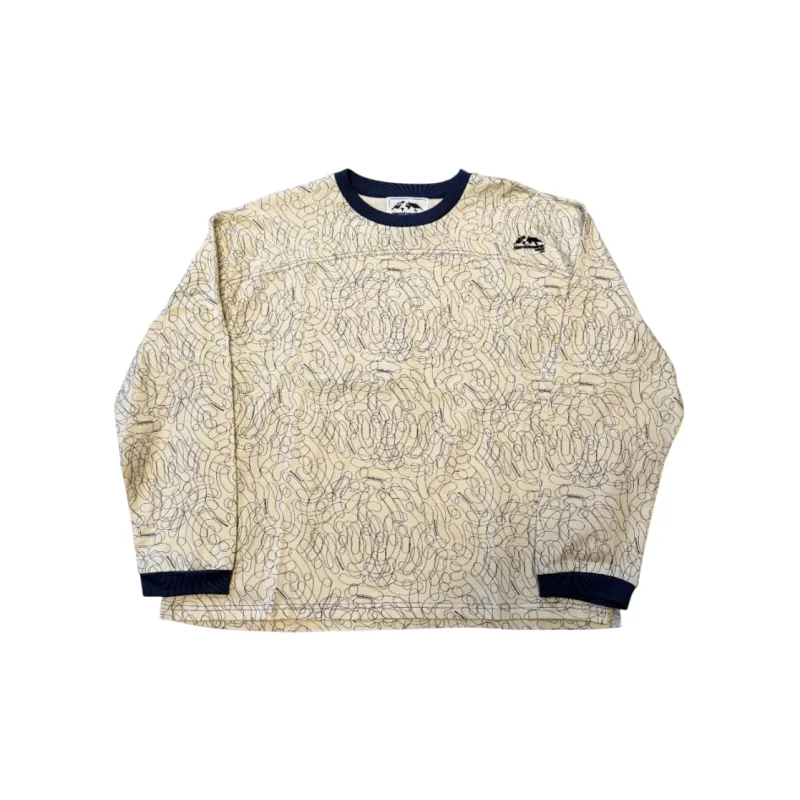 Pierre Bassene Longsleeve Cream/Blue Digital Camo℗ - XL
