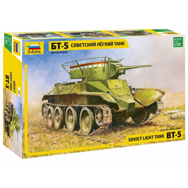 Zvezda Model Kit tank 3507 - Sovietsky tank BT-5 (1:35)