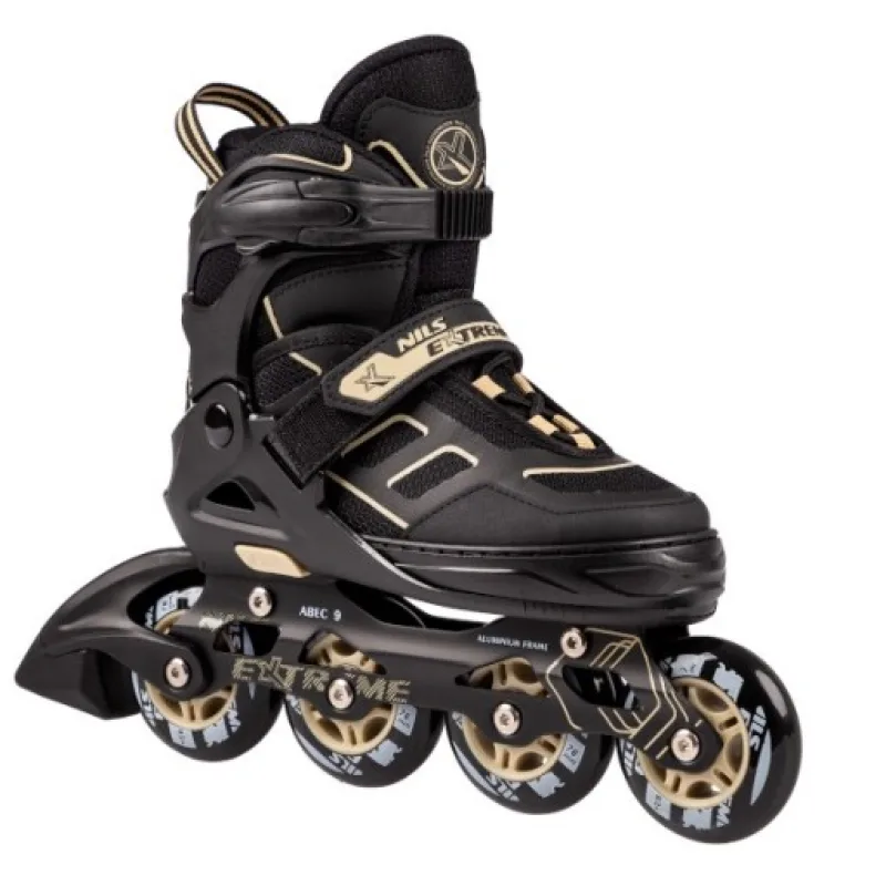 Nils Extreme NA14174 kolečkové brusle, černo-béžové, vel.L (39-42)