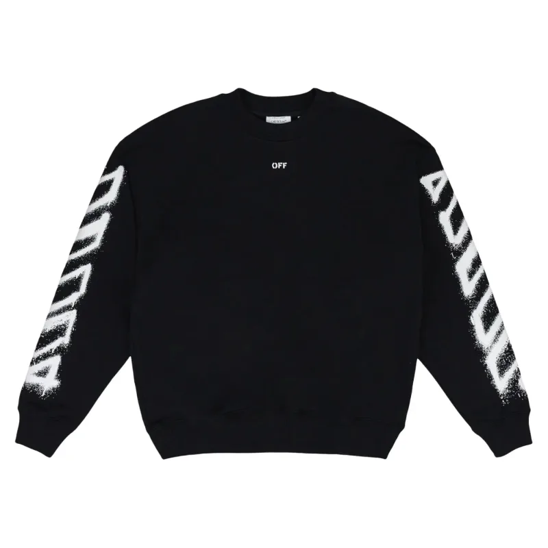 Off White Spray Can Arrow Crewneck Black - L