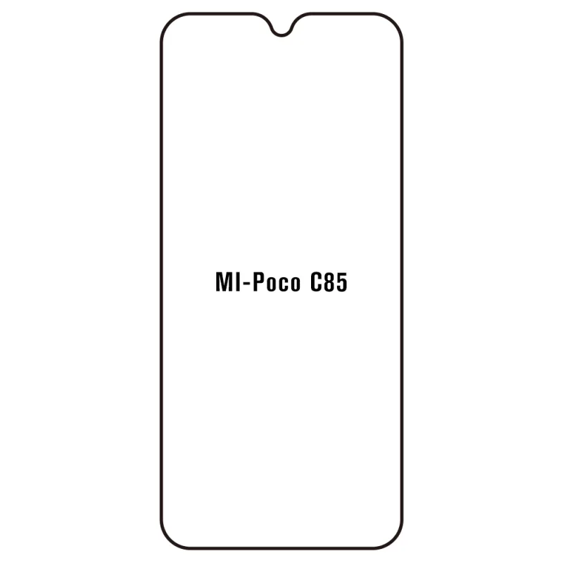 Sunshine Xiaomi Poco C85 Predná Hydrogél ochranná fólia Strih: Predná 2, Typ fólie: Anti-Spy (Privacy)