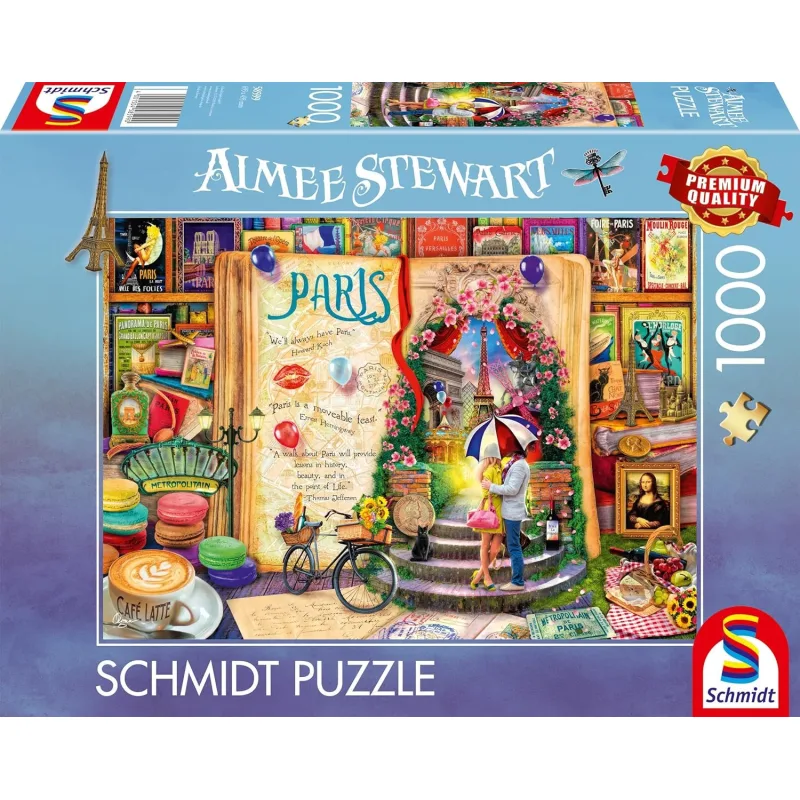 Puzzle Schmidt 1000 dielikov Aimee Stewart - Spomienky na Paríž