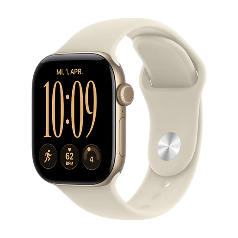 Watch Apple Watch Series 12 (2026) 5G 42mm Light Gold Aluminium Case with Sand Sport Band S/M - Light Gold