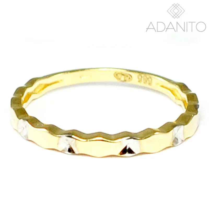 Zlatý prsteň z kombinovaného zlata ADANITO BRR0854GS, 52, 1.32 g