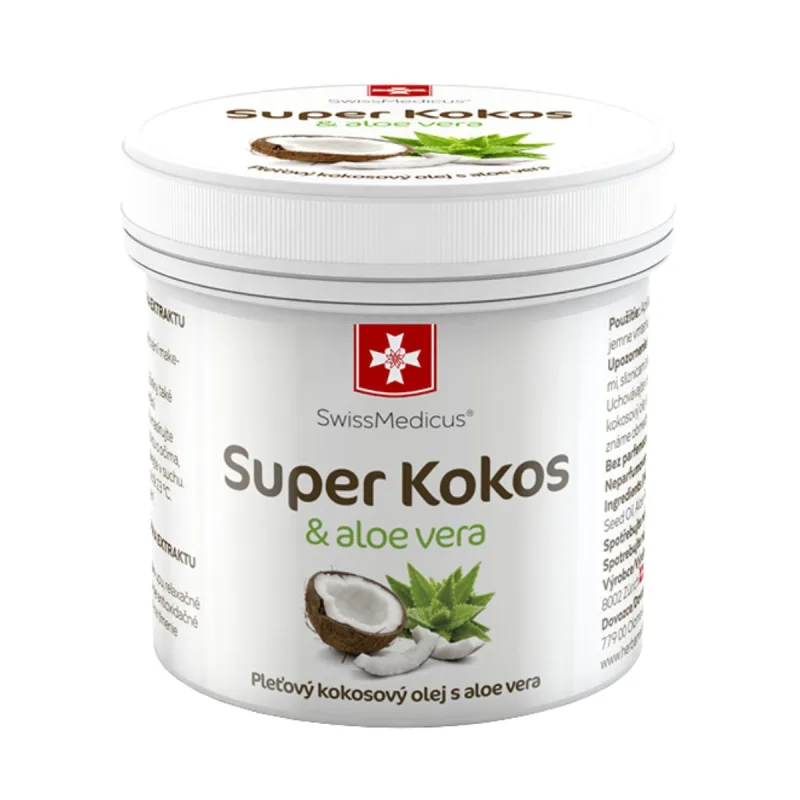 SwissMedicus Super kokos & aloe vera pleťový olej - 150 ml -