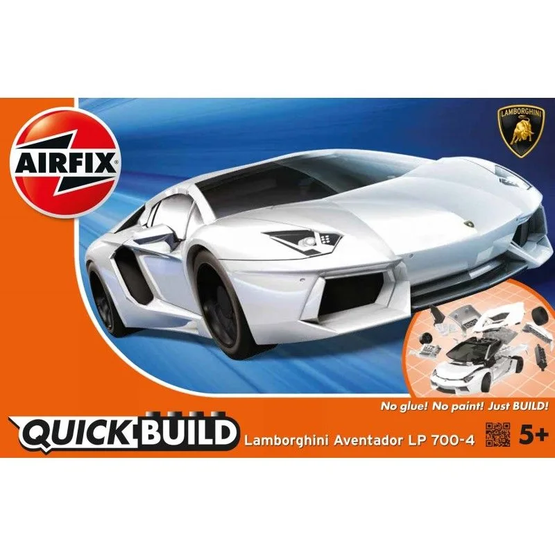 Airfix Quick Bulid J6007 Lamborghini Aventador LP 700-4, Bílé