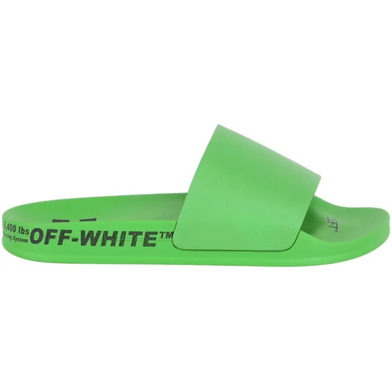 Off-White Industrial Belt Slides Green Black - 42
